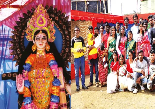 কুখুটিয়া নবসমাজ সঙ্ঘের সরস্বতী পুজোর থিম বৃদ্ধাশ্রম&nbsp;