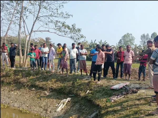 পুকুরে ভাসছিল বস্তা, খুলতেই বেরিয়ে এল হাড়গোড়, চাঞ্চল্য দিনহাটার গ্রামে