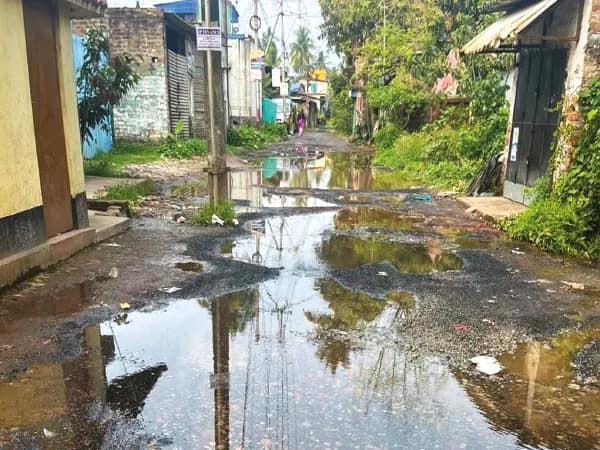মহেশতলায় দীর্ঘদিন ধরেই রাস্তা বেহাল, ক্ষুব্ধ বাসিন্দারা